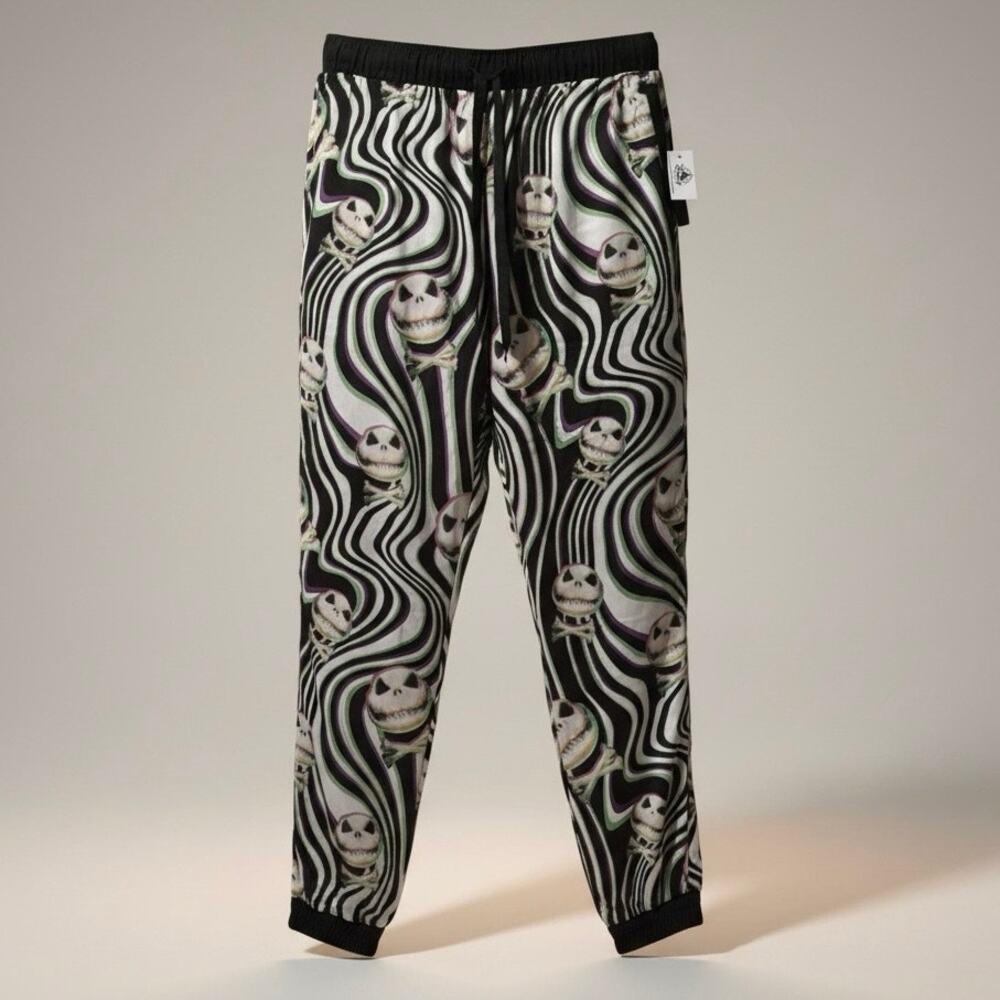 NWT Disney Parks Nightmare Before Christmas Jack Silky Joggers S M L XL 1X